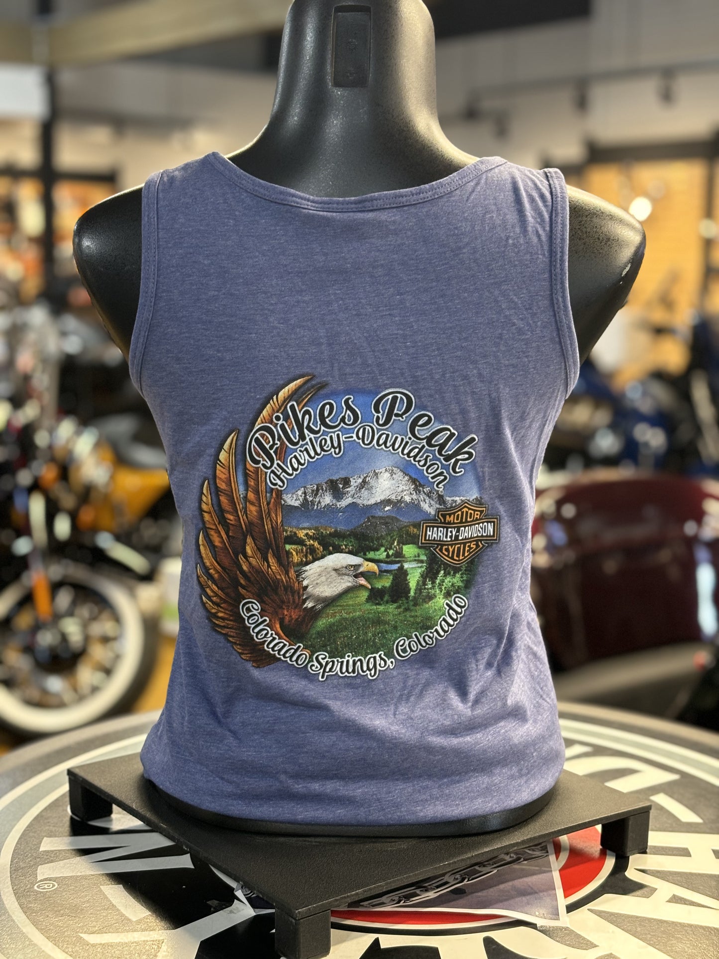 Blue Chrome Tank Top