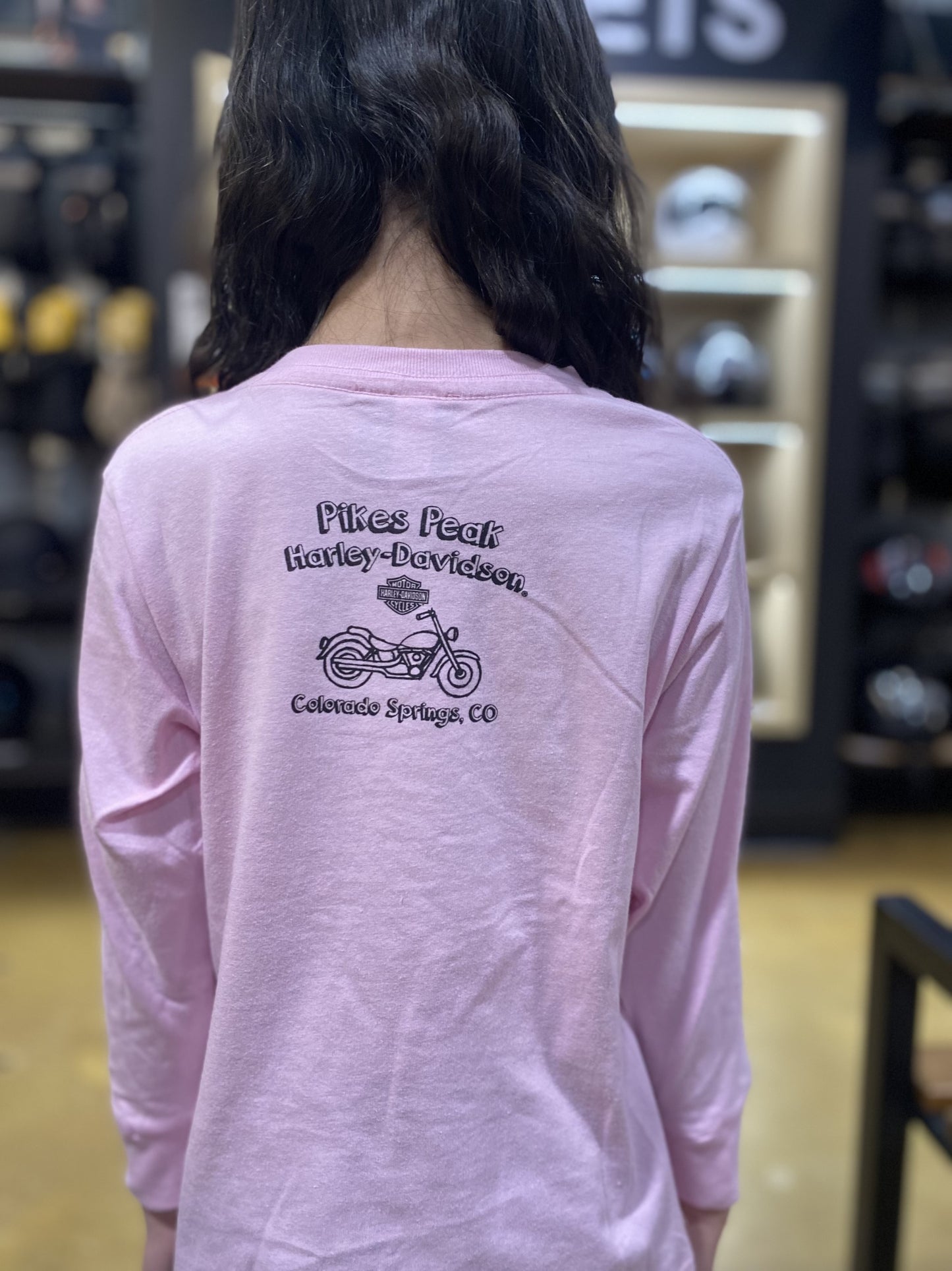 Pink Bar and Shield Long Sleeve