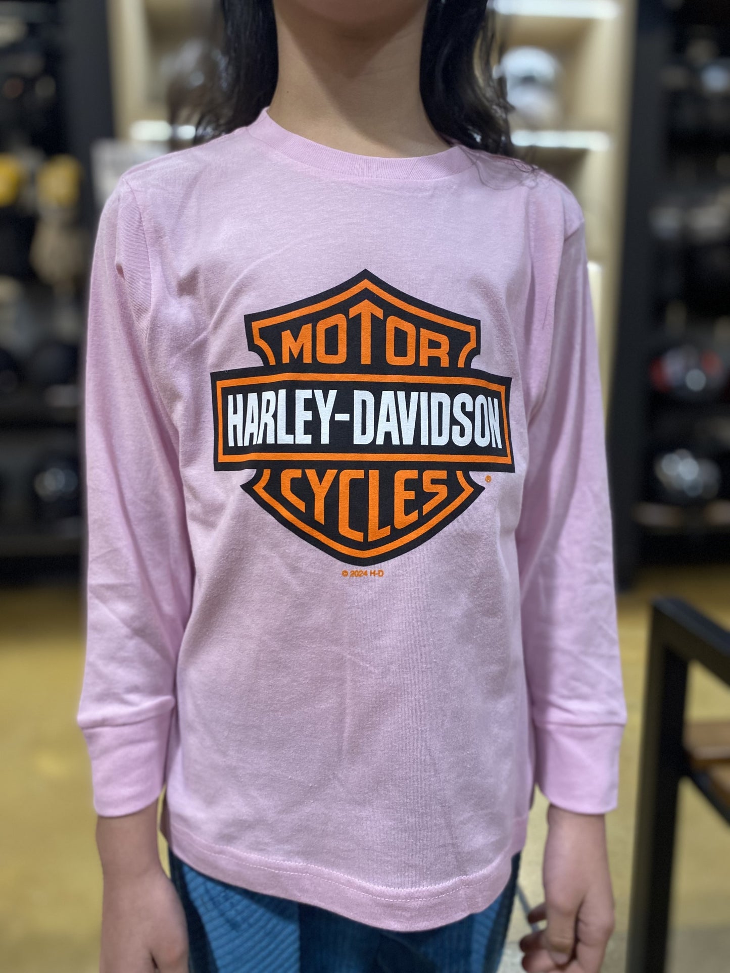 Pink Bar and Shield Long Sleeve