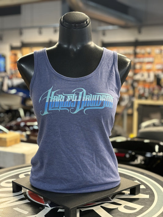 Blue Chrome Tank Top