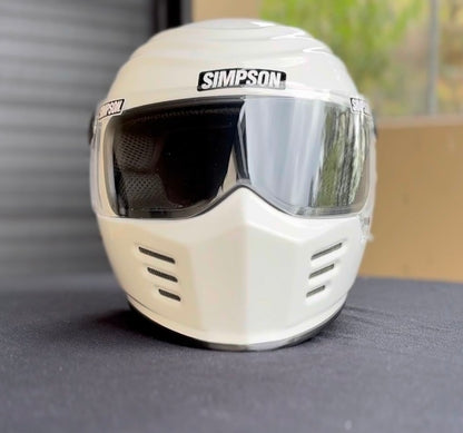 Outlaw White Full Face Helmet